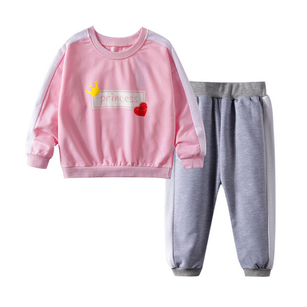 Baby Girl Princess Hearts Tracksuit