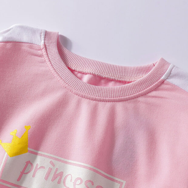 Baby Girl Princess Hearts Sweatshirt & Joggers 2 pcs Tracksuit Long Sleeve - Image 3