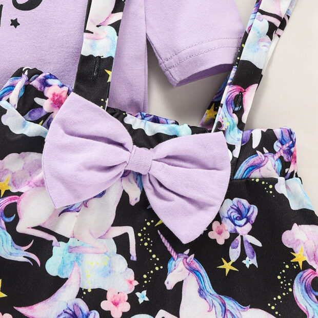 Baby Princess Unicorn Suspender Skirt Outfit