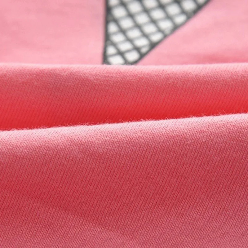 Baby Girl's Pullover Pajamas Shirt Long Sleeve Graphic Ice-Cream Patterned and Pants - Image 3