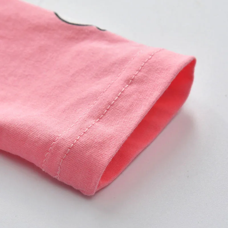 Baby Girl's Pullover Pajamas Shirt Long Sleeve Graphic Ice-Cream Patterned and Pants - Image 4