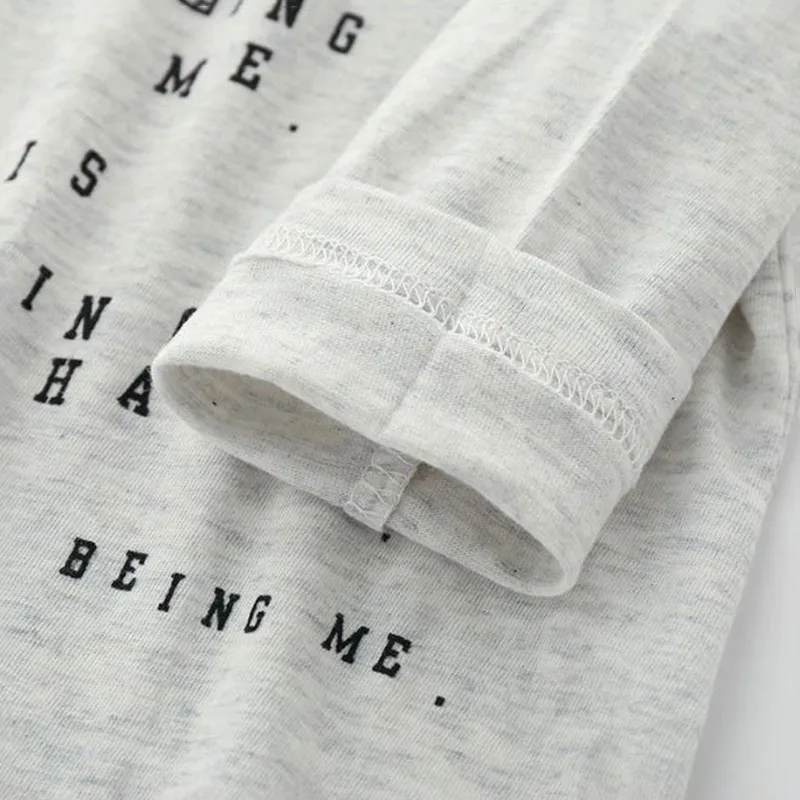 Baby Happy Quote Onesie Bodysuit, Elastic Suspenders Pants for Boys & Girls - Image 6