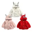 Rabbit Design Fleece Hoodie Jacket Long Sleeve with Purse