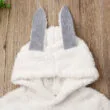 Baby Fleece Rabbit Ears Hooded Bodysuit