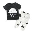 Happy Raining Clouds Long Sleeve Sweater Pullover Pants