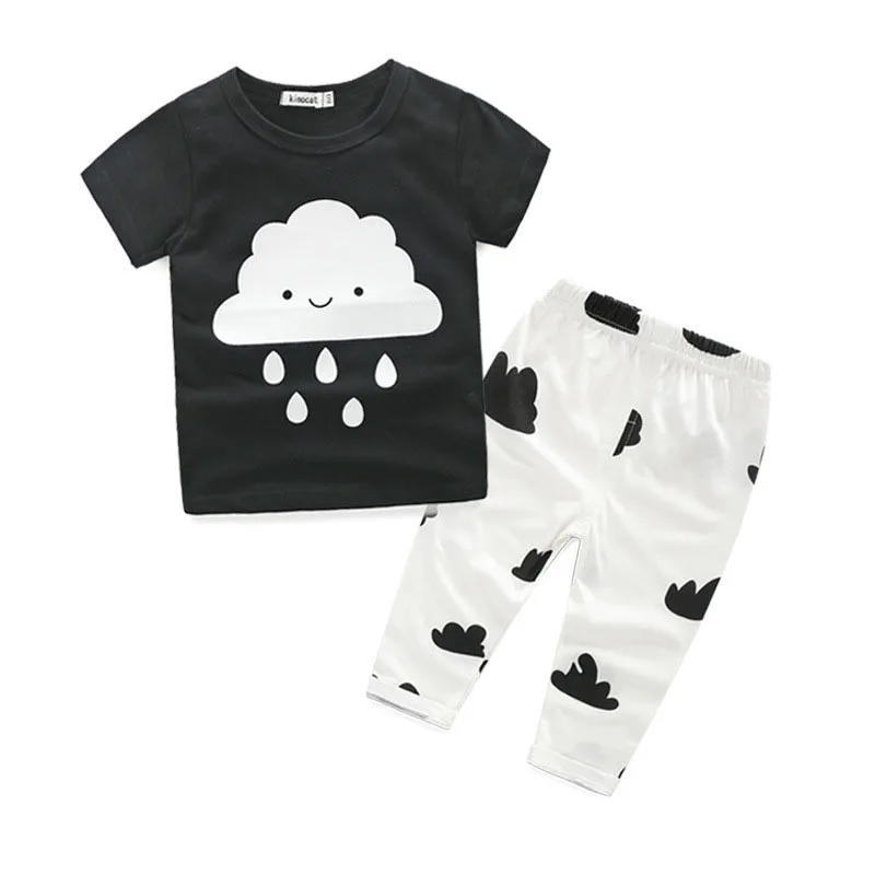 Happy Raining Clouds Long Sleeve Sweater Pullover Pants