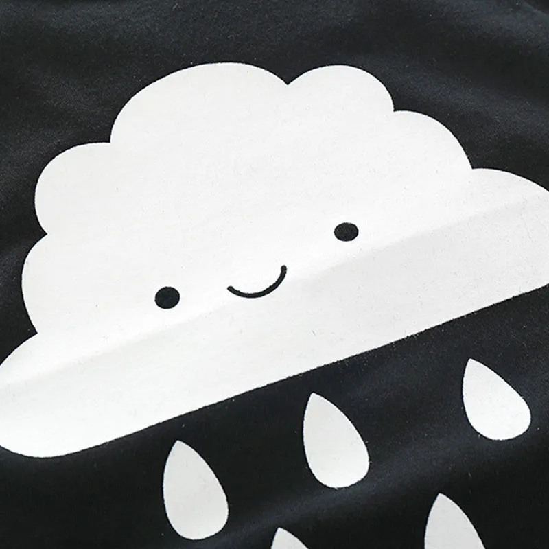 Happy Raining Clouds Long Sleeve Sweater Pullover Pants - Image 5
