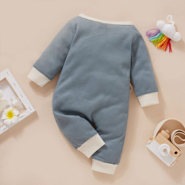 Baby Rainbow Embroidery Kimono Romper