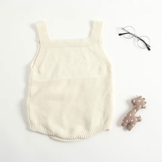 Sleeveless Sweater Knit Top Rainbow Tank Bodysuit - Image 2