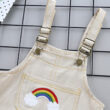 Baby Rainbow Print Overalls & Stripe T-Shirt