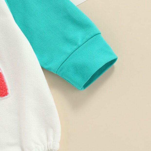 Long Sleeve Rainbow Pattern Winter Onesie - Image 3