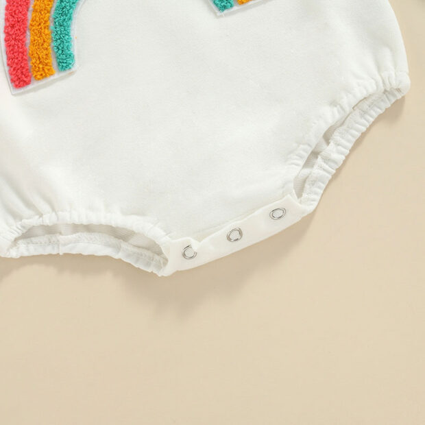 Long Sleeve Rainbow Pattern Winter Onesie - Image 4