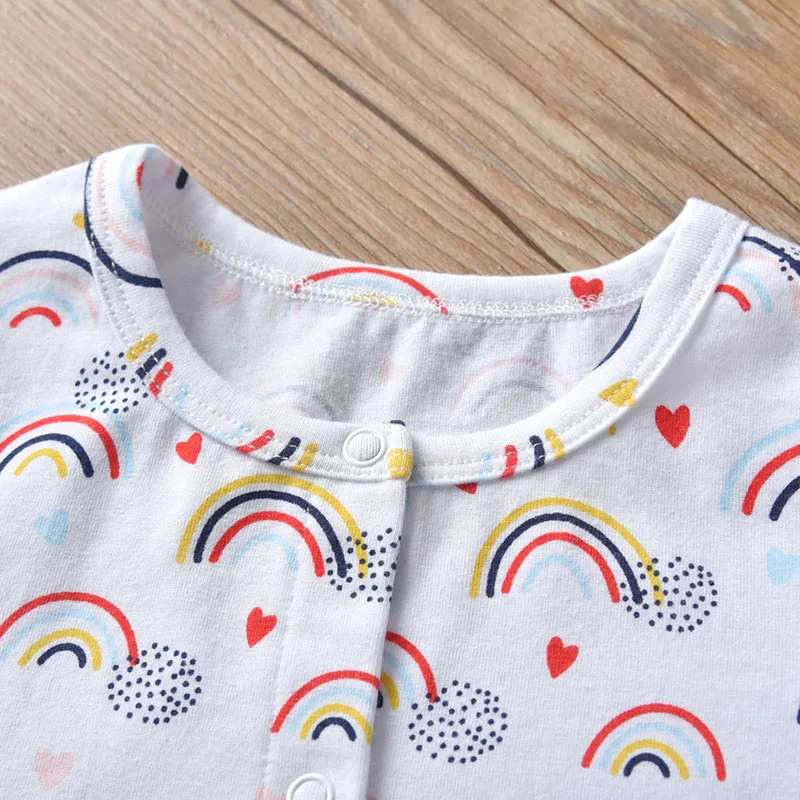 All-Over Rainbow Print Jumpsuit & Headband Long Sleeve - Image 3