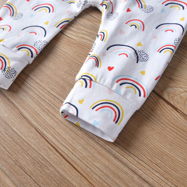 Baby Rainbow Print Jumpsuit Sleepwear