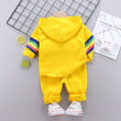 Baby Rainbow Pattern Zipper Hoodie & Pants