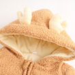 Baby Reindeer Fleece Zipper Coveralls with Hat