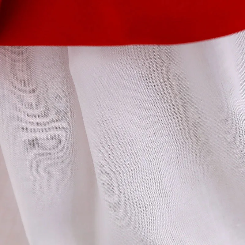 Large Ribbon Bow Front Ruffled Sheer Gown Wedding Dress Sleeveless - Image 6