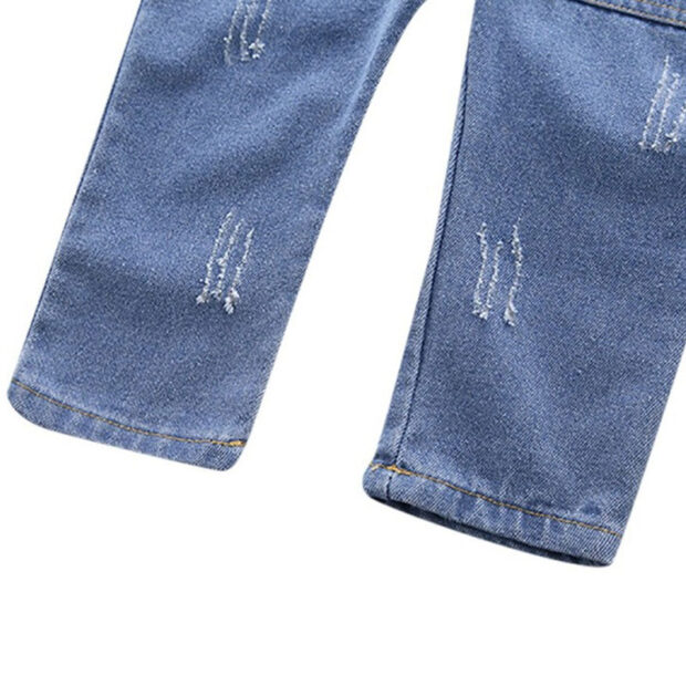 Baby Ripped Denim Overalls