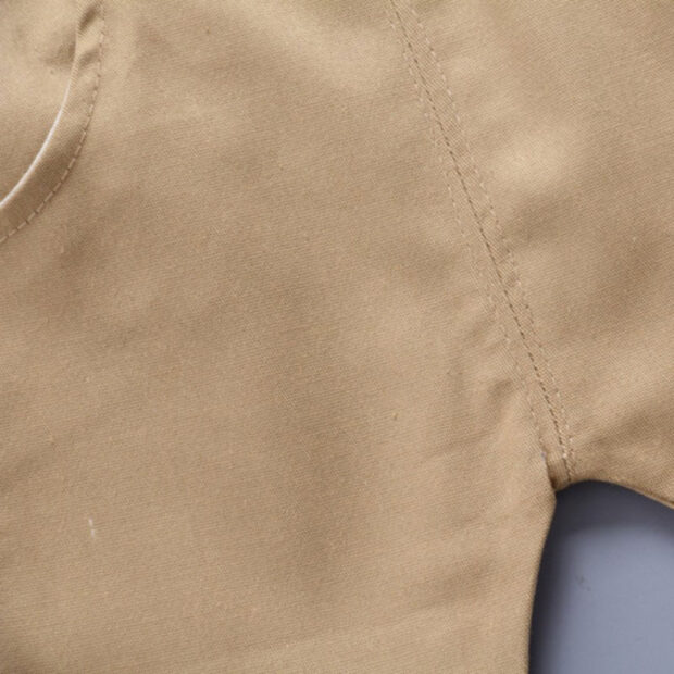 Sailor Print Polo Shirt & Khaki Shorts Short Sleeve Outfit - Image 4