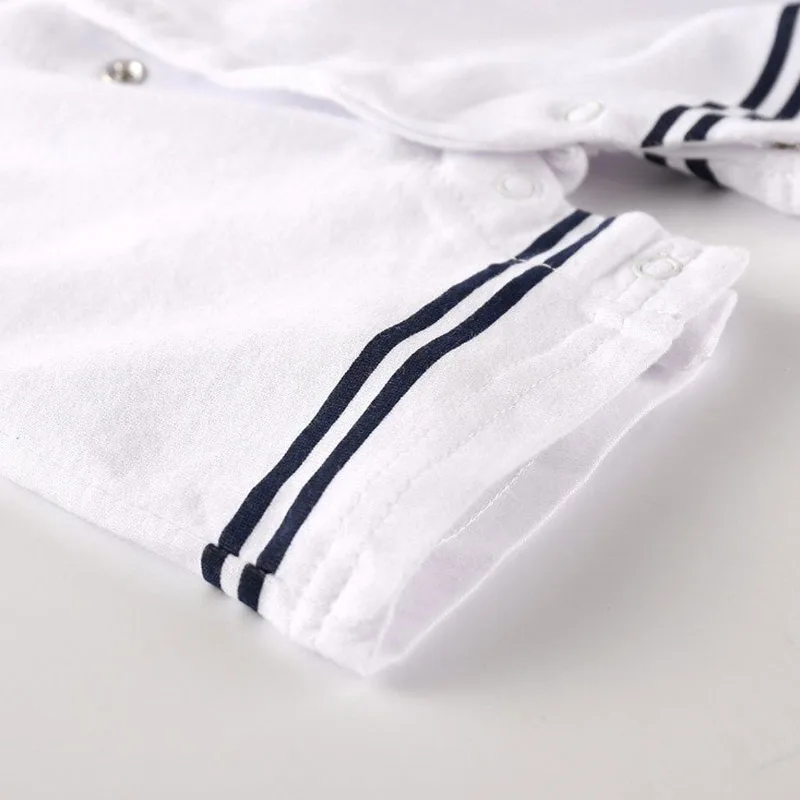 Baby Boy's & Girl's Sailor Romper Short Sleeve Dressup Costume - Image 5