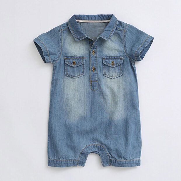 Baby Vintage Denim Romper