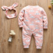 Baby Girl Sleep Clouds Print Jumpsuit