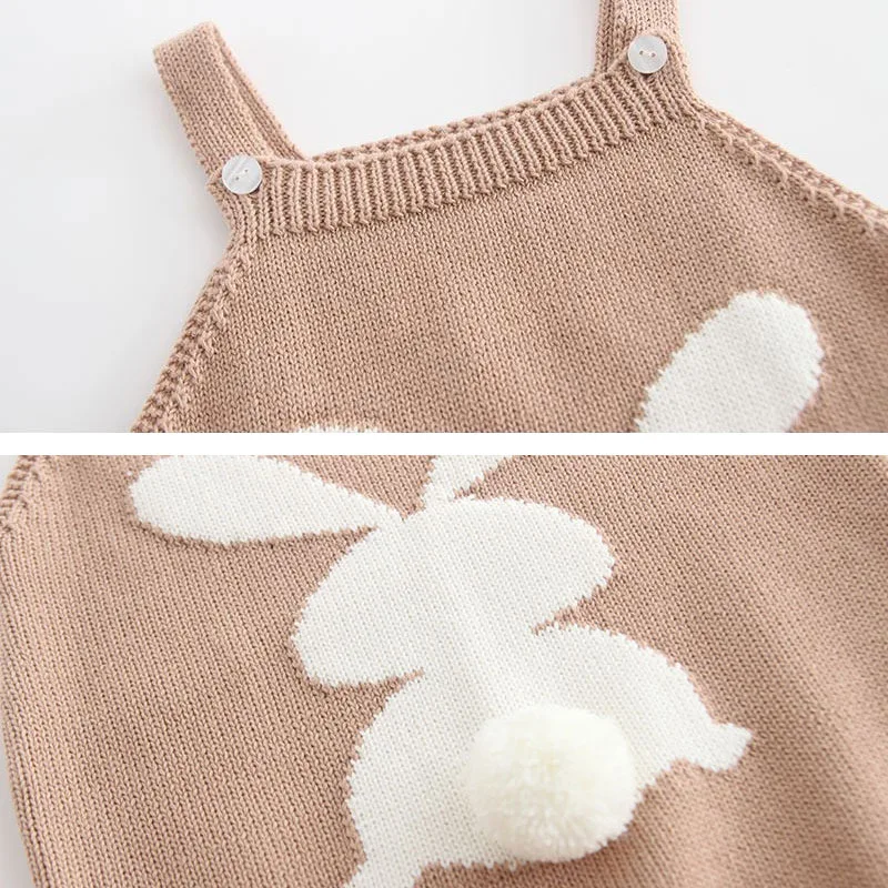 Sleeveless Bunny Tail Knitted Top - Image 2