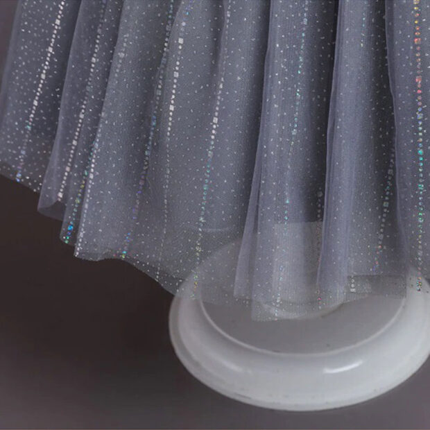 Sleeveless Colorful Raindrop Beaded Crystal Dress for Wedding - Image 6