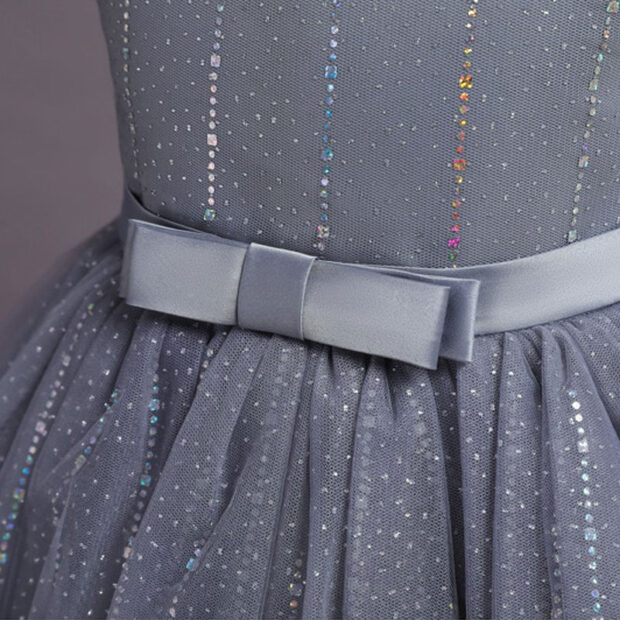 Sleeveless Colorful Raindrop Beaded Crystal Dress for Wedding - Image 5