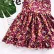 Baby Sleeveless Open Back Flower Pattern Dress for Summer