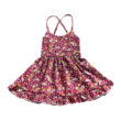 Baby Sleeveless Open Back Flower Pattern Dress for Summer