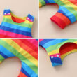 Baby Sleeveless Rainbow Stripe Romper