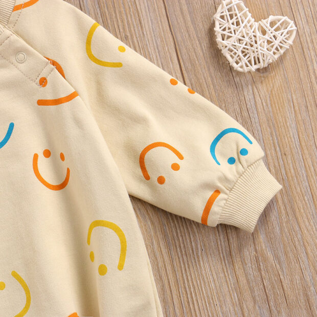 Baby Smiley Face Onesie Long Sleeve