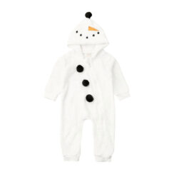 Baby Snowman Design Hooded Outerwear Jumpsuit for Winter