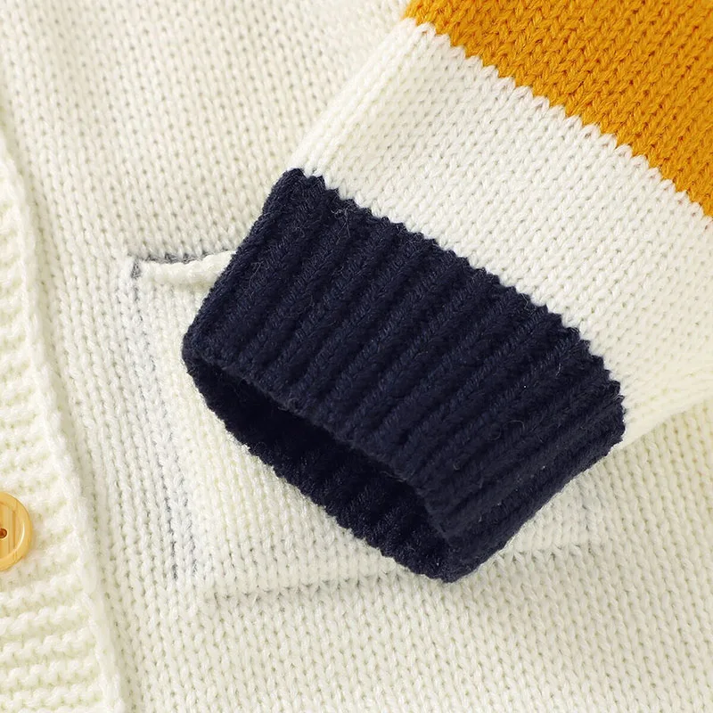 Solid Color Hooded Knitted Outerwear Romper Long Sleeve - Image 4