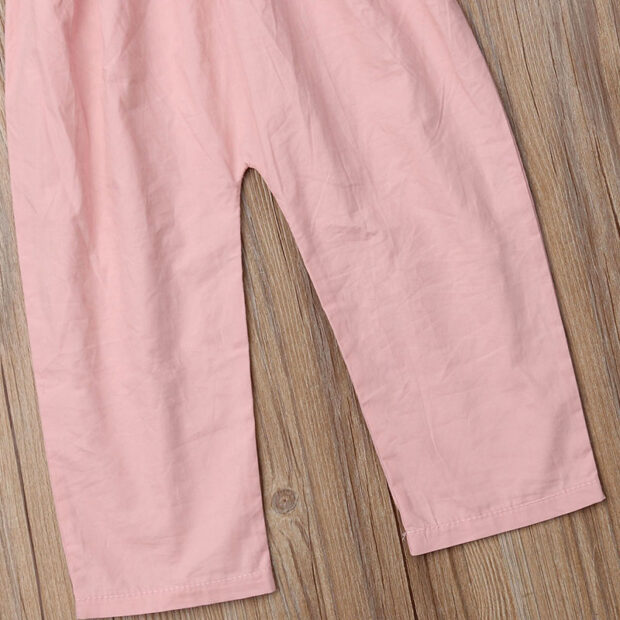 Solid Color Spaghetti Strap Jumpsuit Sleeveless - Image 3