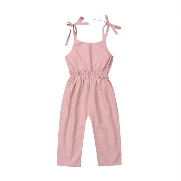 Solid Color Spaghetti Strap Jumpsuit Sleeveless