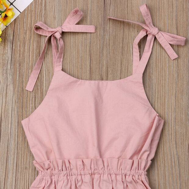 Solid Color Spaghetti Strap Jumpsuit Sleeveless - Image 2