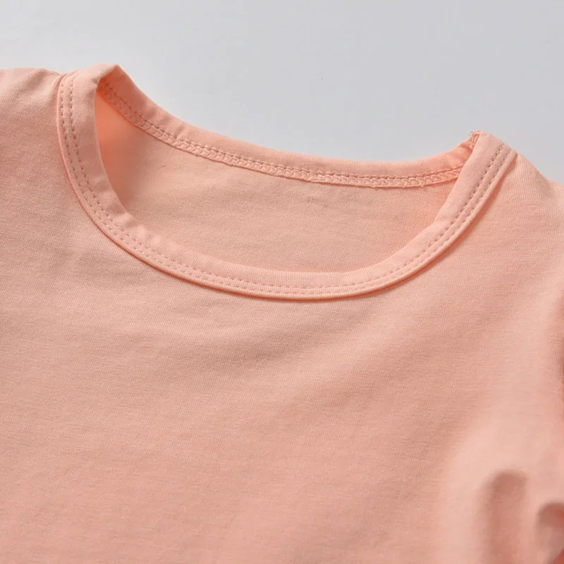 Baby Girl Solid Onesie, Flamingo Print Pants Long Sleeve, Ribbon Headband 3 pcs Set - Image 2