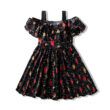 Toddler Girl Strawberry Print Ruffle Dress