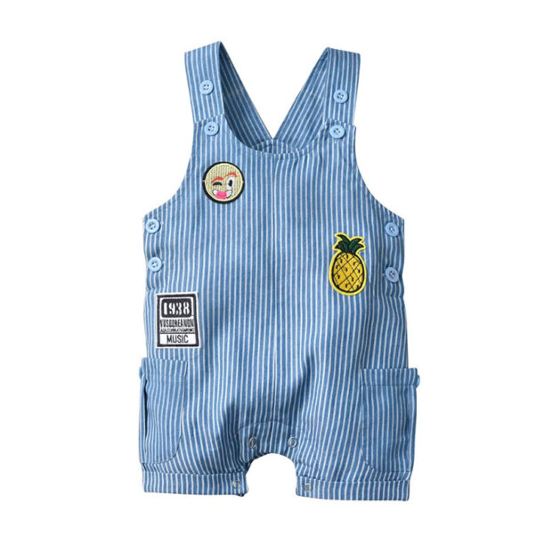 Baby Boy Applique Overalls Outfit