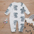 Baby Elephant Print Pajamas Romper