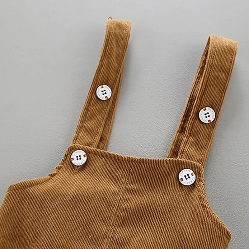 Stripe Pattern Hooded Shirt & Overalls Long Sleeve - Image 3