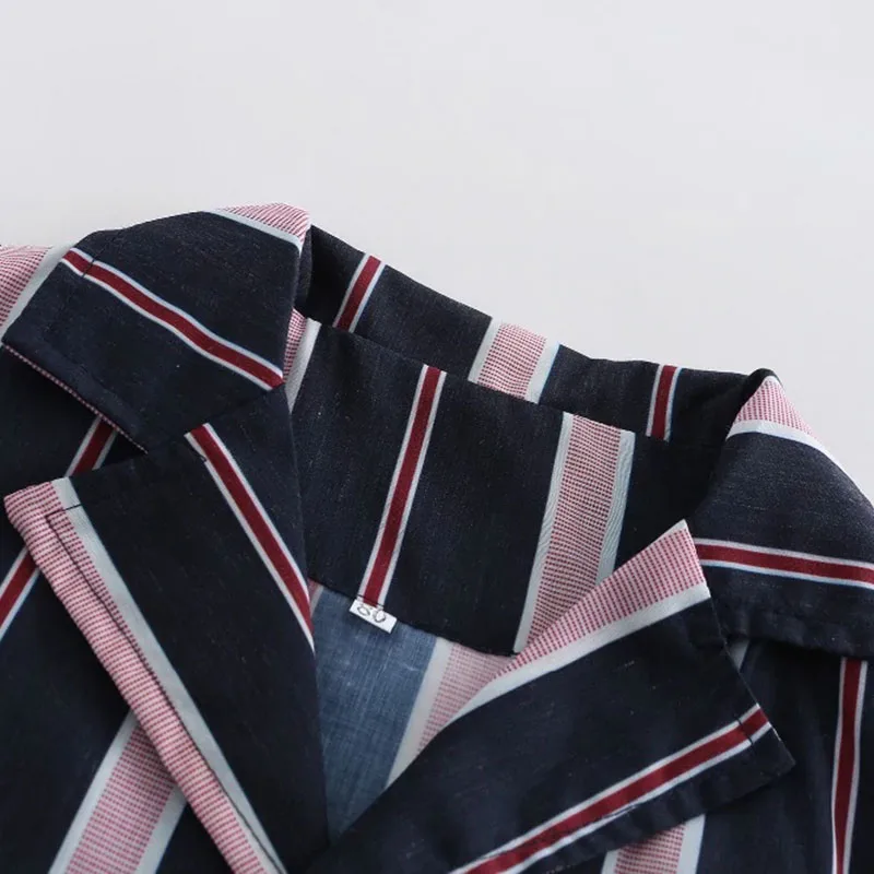 Baby Boy Stripe Pattern Shirt Jacket Short Sleeve, Shorts 2 pcs Outfit - Image 3