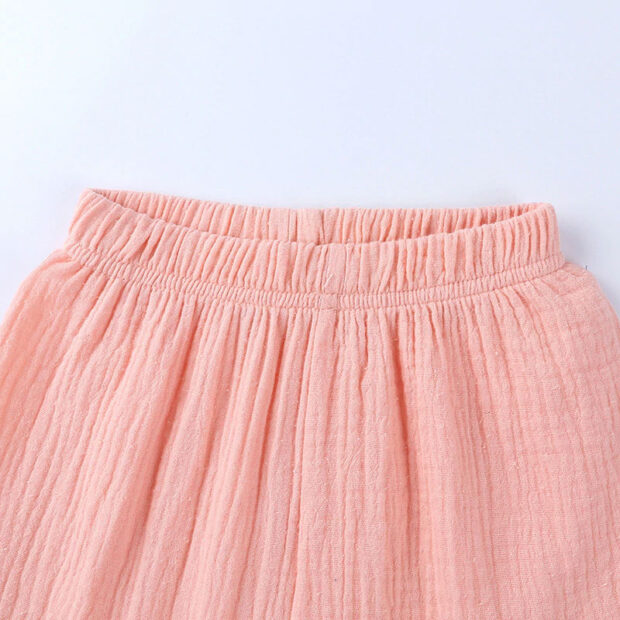 Stripe Pattern Sleepwear Classic Pajamas Button Up Shirt & Shorts Short Sleeve - Image 5