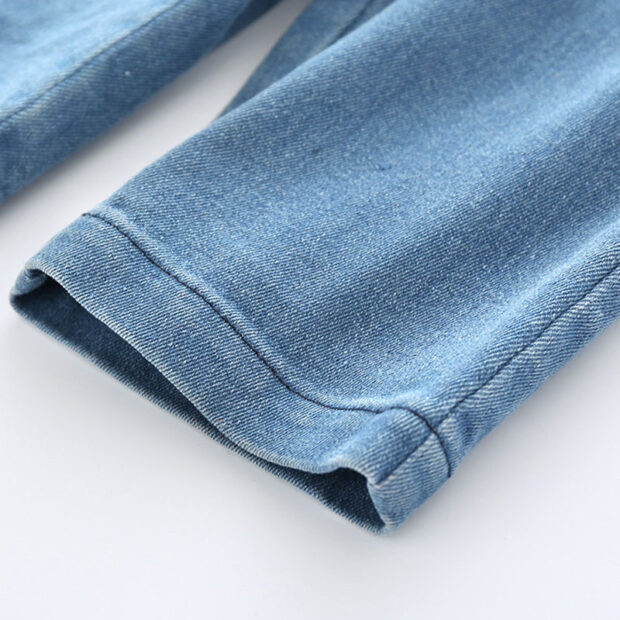 Baby Stripe Tank Top, Denim Elastic Overalls for Boys & Girls - Image 8