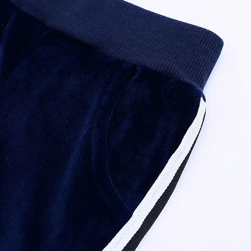 Solid Color Stripe Tracksuit Hoodie Jacket & Track Pants Long Sleeve - Image 5