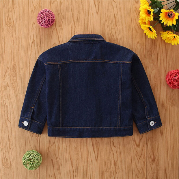 Baby Sunflower Pattern Denim Jacket