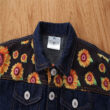 Baby Sunflower Pattern Denim Jacket