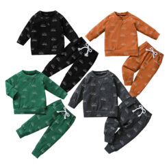 Sunrise Print Sweatshirt & Pants Long Sleeve